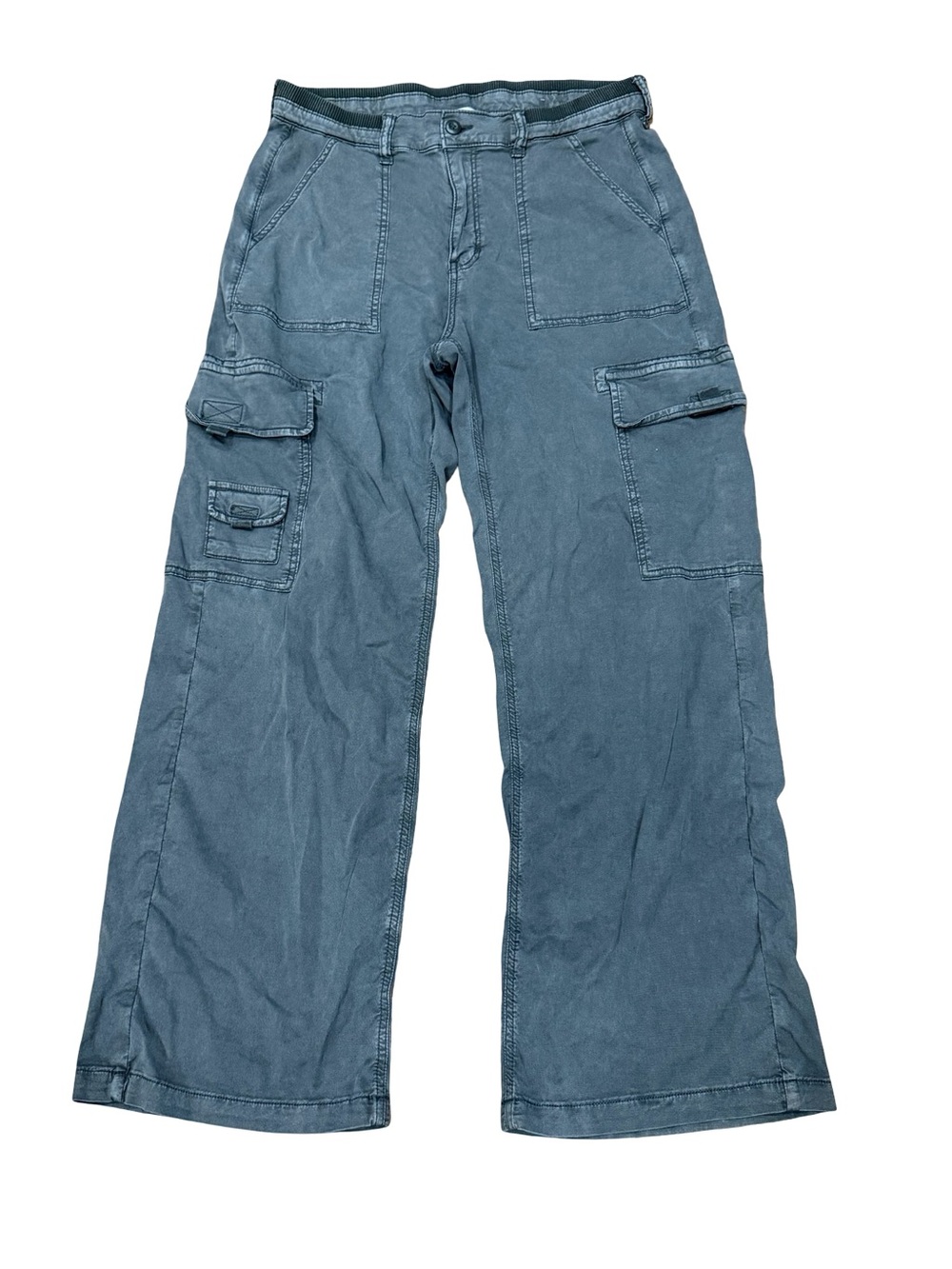 American Eagle Outfitters Wide-Leg Cargo Pants in Charcoal Gray - Picture 13 of 13
